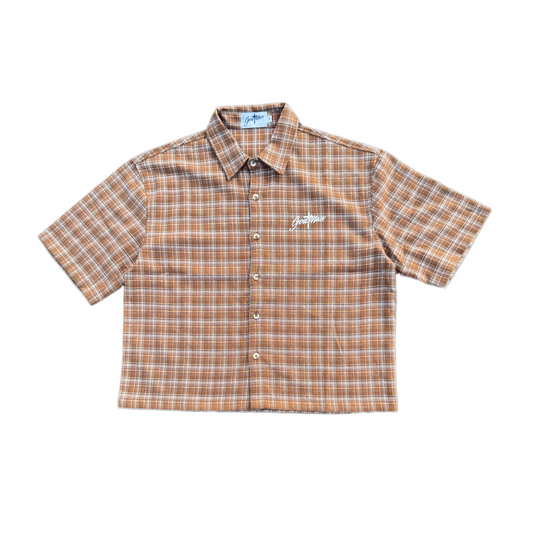 GODTHROUGHMAN SHORT-SLEEVE PLAID SHIRT